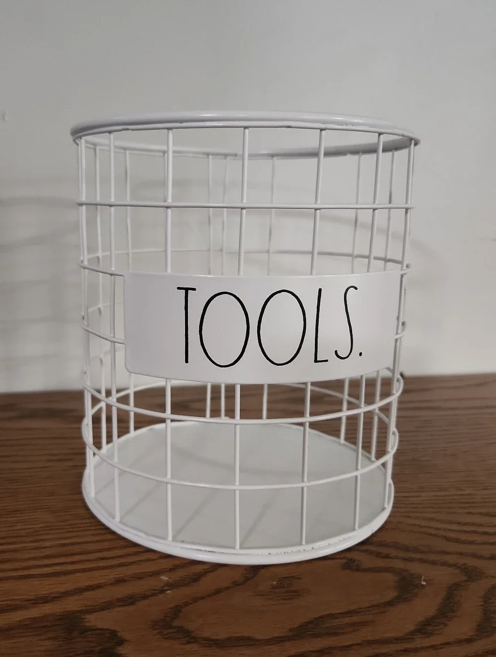 Rae Dunn White Wire 'TOOLS.' Organizer Basket